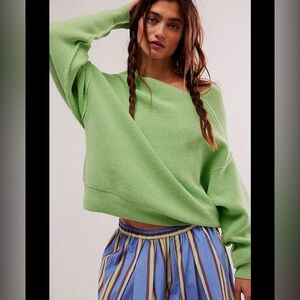 FREE PEOPLE Ottoman Check
Sweater -S NWT